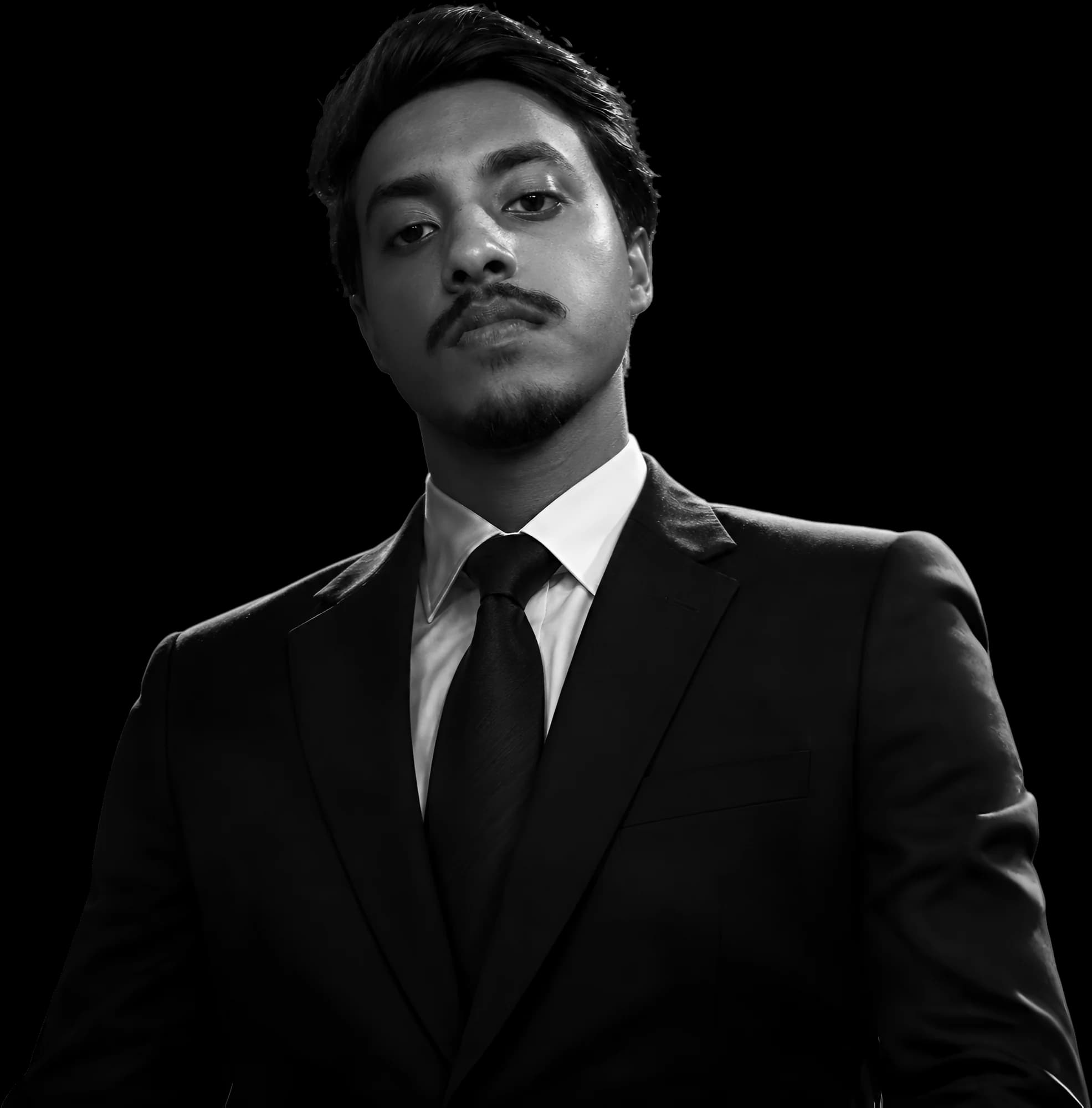 Thisula Lewhan in a dark suit and tie